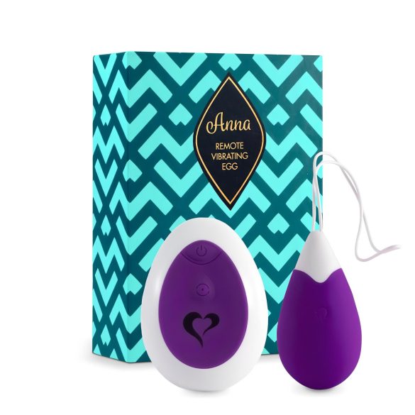 FEELZTOYS Anna - oppladbar, trådløst vibrerende egg (lilla)