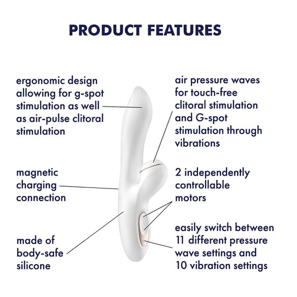 Satisfyer Pro+ G-punkt - klitorisstimulator og G-punktvibrator