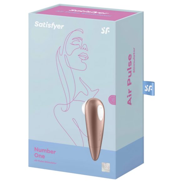 Satisfyer 1 Number One - luftstimulerende klitorisvibrator (brun)