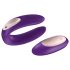 Satisfyer Double Plus Fjernkontroll - trådløs oppladbar parvibrator (lilla)