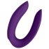 Satisfyer Double Plus Fjernkontroll - trådløs oppladbar parvibrator (lilla)
