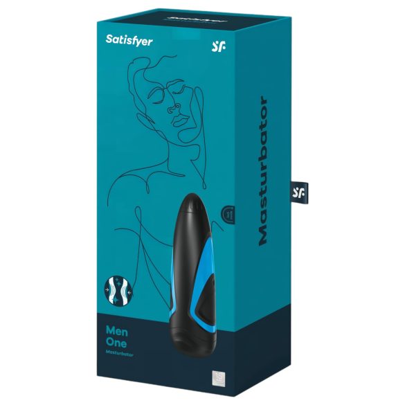 Satisfyer Men One - sugemasturbator (blå-svart)