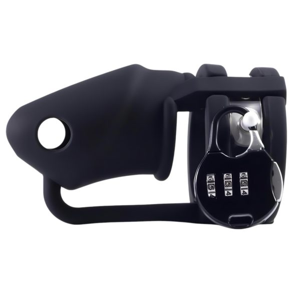 LOCK A WILLY - silikon penisbur med lås (svart)