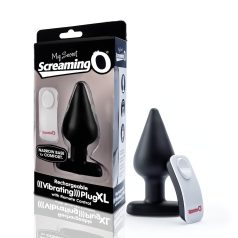 Skrikende Plug XL - analvibrator (svart)