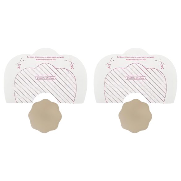 Bye Bra F-H - usynlig brystløftere - nude (6 stk)