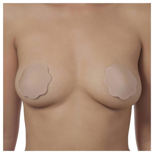 Bye Bra F-H - usynlig brystløftere - nude (6 stk)