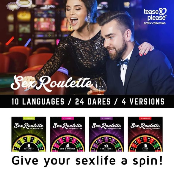 Sex Roulette Kinky - erotisk brettspill (på 10 språk)