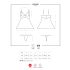 Obsessive 810-BAB-2 - blonder babydoll og truse (hvit) - L/XL