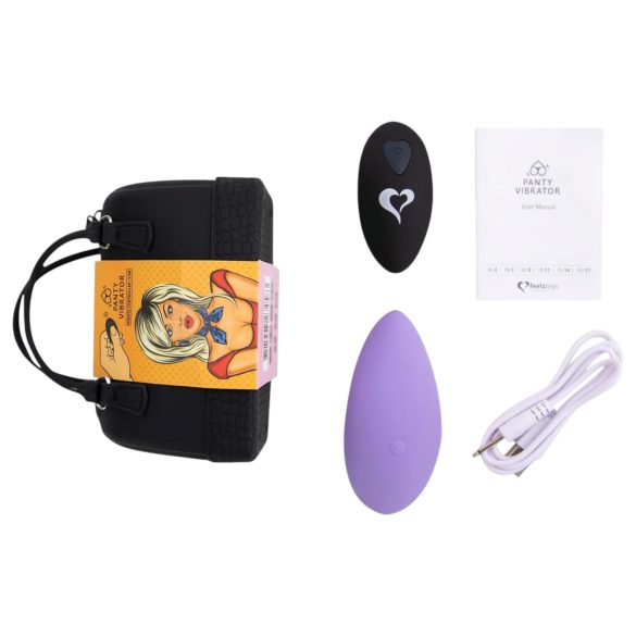 FeelzToys Truse - oppladbar, trådløs klitorisvibrator (lilla)