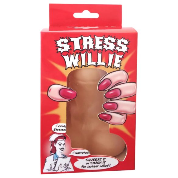 Stress Willie - stressball - penis (naturlig)