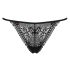 Obsessive Intensa - stroppet blonde tanga (svart) - L/XL