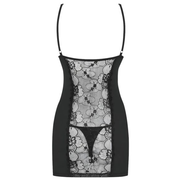 Obsessive Heartina - nattkjole og truse (svart) - L/XL