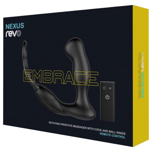 Nexus Revo - roterende, ringformet prostata vibrator (svart)
