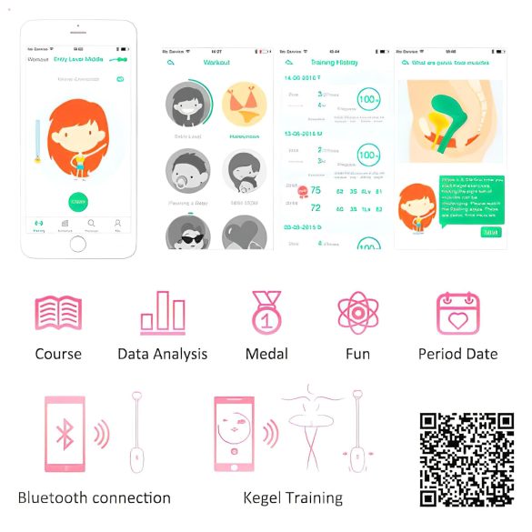 Magic Motion Kegel Coach - vibrerende kjærlighetskule (rosa)