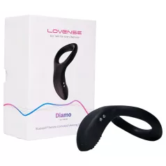   Lovense Diamo - App-styrt vibrerende penisring for menn (svart)