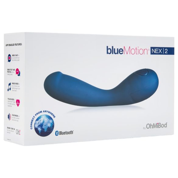 OHMIBOD Bluemotion Nex 2 - smart, oppladbar G-punktvibrator (blå)