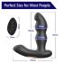 Aixiasia Hiross - roterende analvibrator (svart)