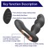 Aixiasia Hiross - roterende analvibrator (svart)