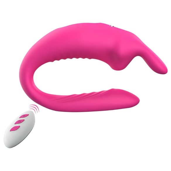 Aixiasia Hera - trådløs parvibrator med oppladning (rosa)