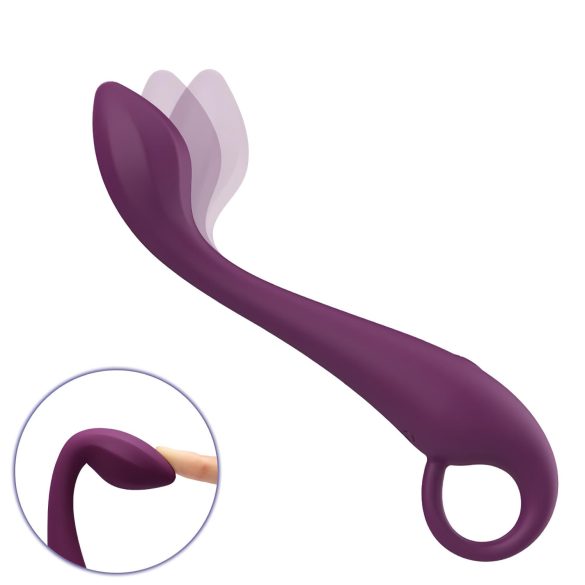 Aixiasia Lotty - oppladbar og vanntett G-punkt vibrator (lilla)