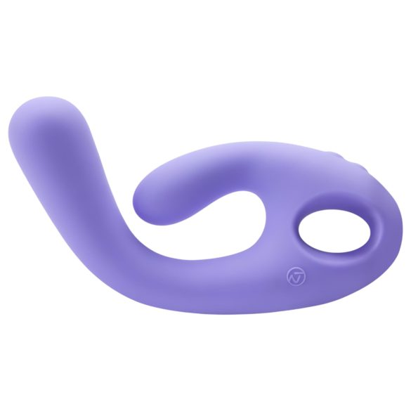 Nomi Tang Flex Bi - oppladbar vibrator med klitorisstimulator (lilla)