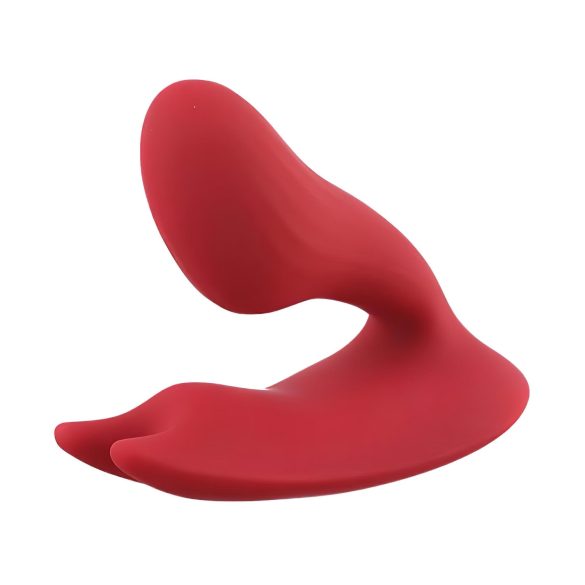 Magic Motion Umi - smart, oppladbar strap-on vibrator (rød)