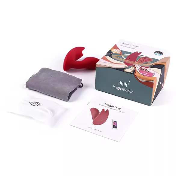 Magic Motion Umi - bærbar app-styrt innførbar vibrator (rød)