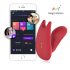 Magic Motion Umi - smart, oppladbar strap-on vibrator (rød)
