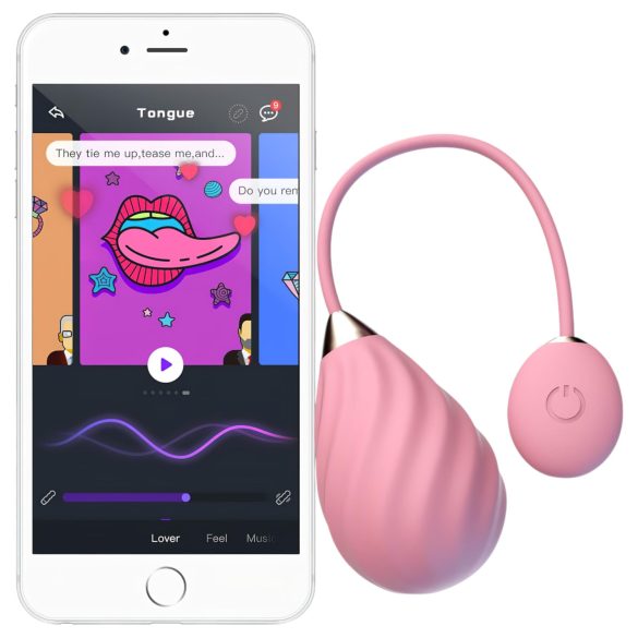 Magic Motion Sundae - smart, oppladbar vibrasjonsegg (rosa)