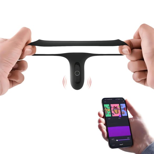 Magic Motion Rise - smart, oppladbar vibrasjonsring for penis (svart)