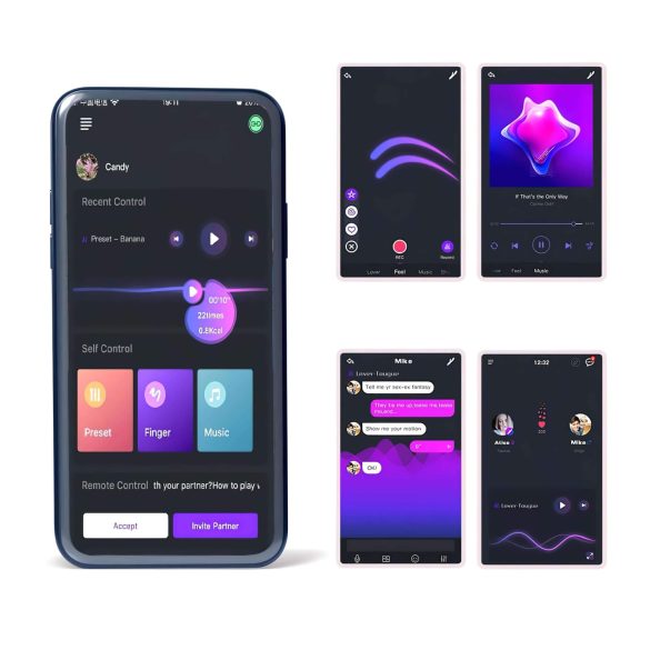 Magic Motion Rise - smart, oppladbar vibrasjonsring for penis (svart)