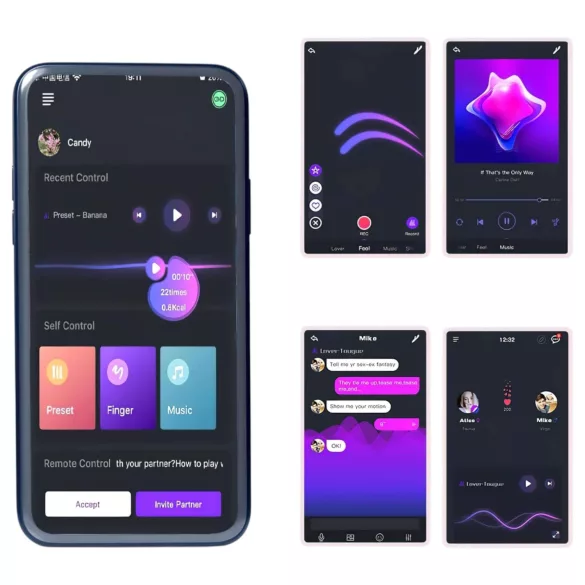 Magic Motion Rise - smart, oppladbar vibrasjonsring for penis (svart)