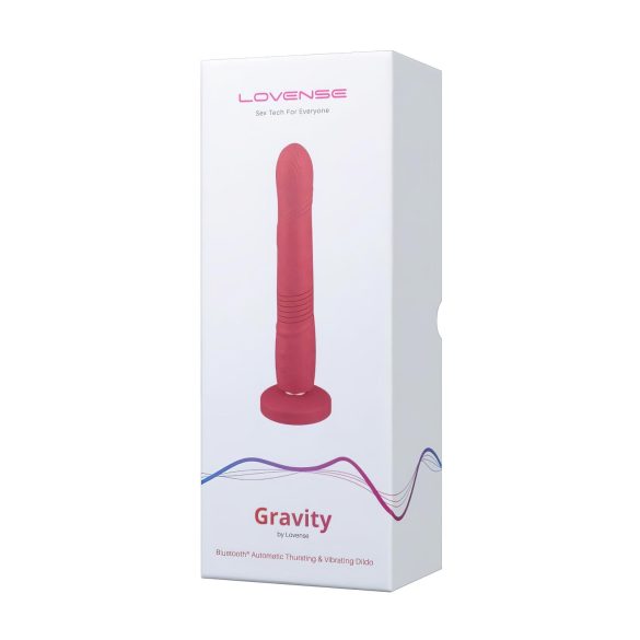 LOVENSE Gravity - oppladbar, støtende vibrator (rød)