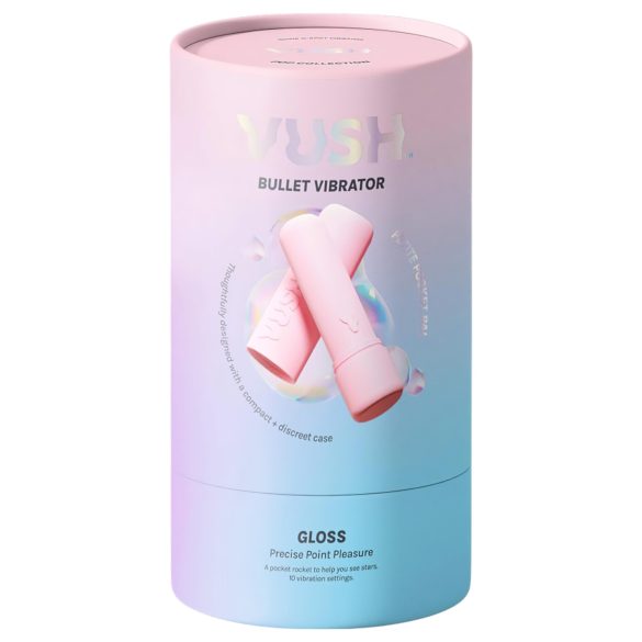 Vush Pop Gloss - oppladbar, vanntett mini vibrator (rosa)